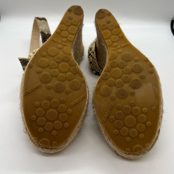 Jimmy Choo Python Wedge Shoes - Picture 8 of 10
